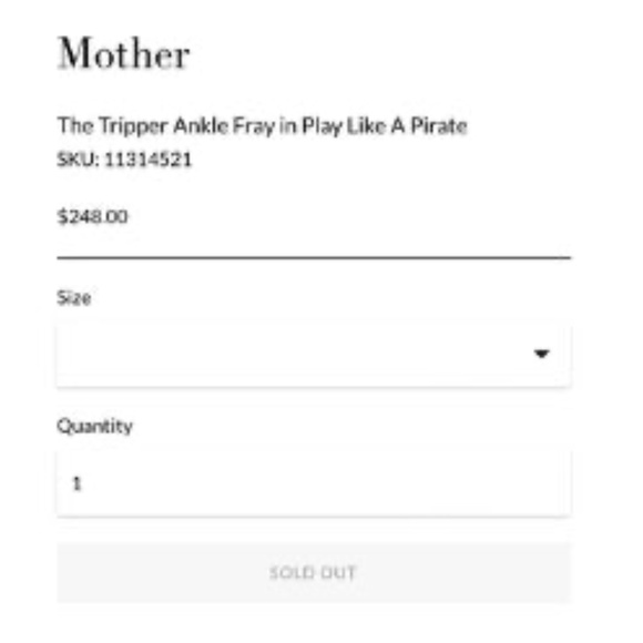 Mother the Tripper Ankle Fray Jeans "Play Like a Pirate" Size 24 - Picture 2 of 10